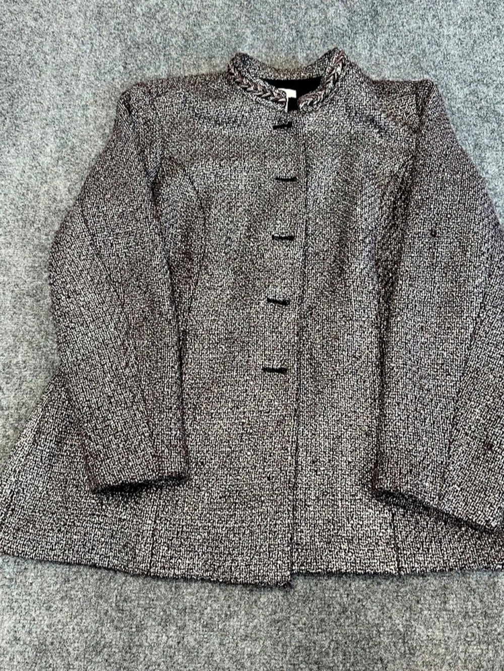 Jones New York Metallic Tweed Blazer Size 2